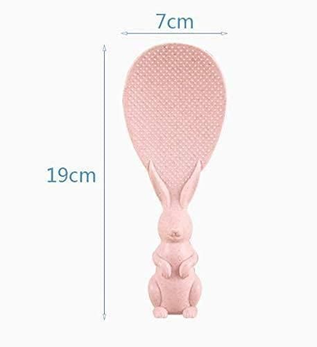 Rabbit Standing Non-Stick Rice Spoon,Vertical Kitchen Serving Spoon (Pack of 3)