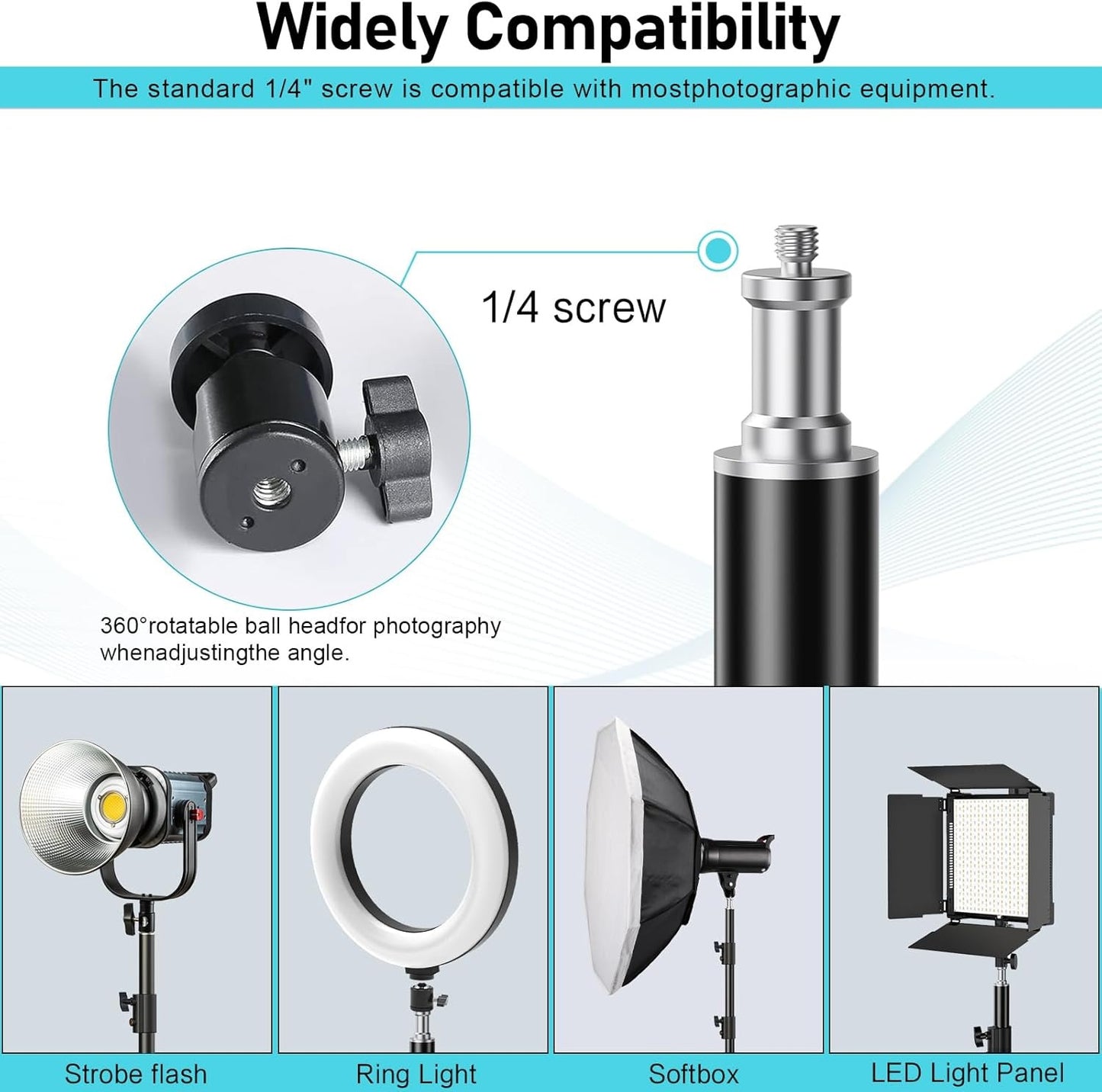 Tripod stand for Ring light & others
